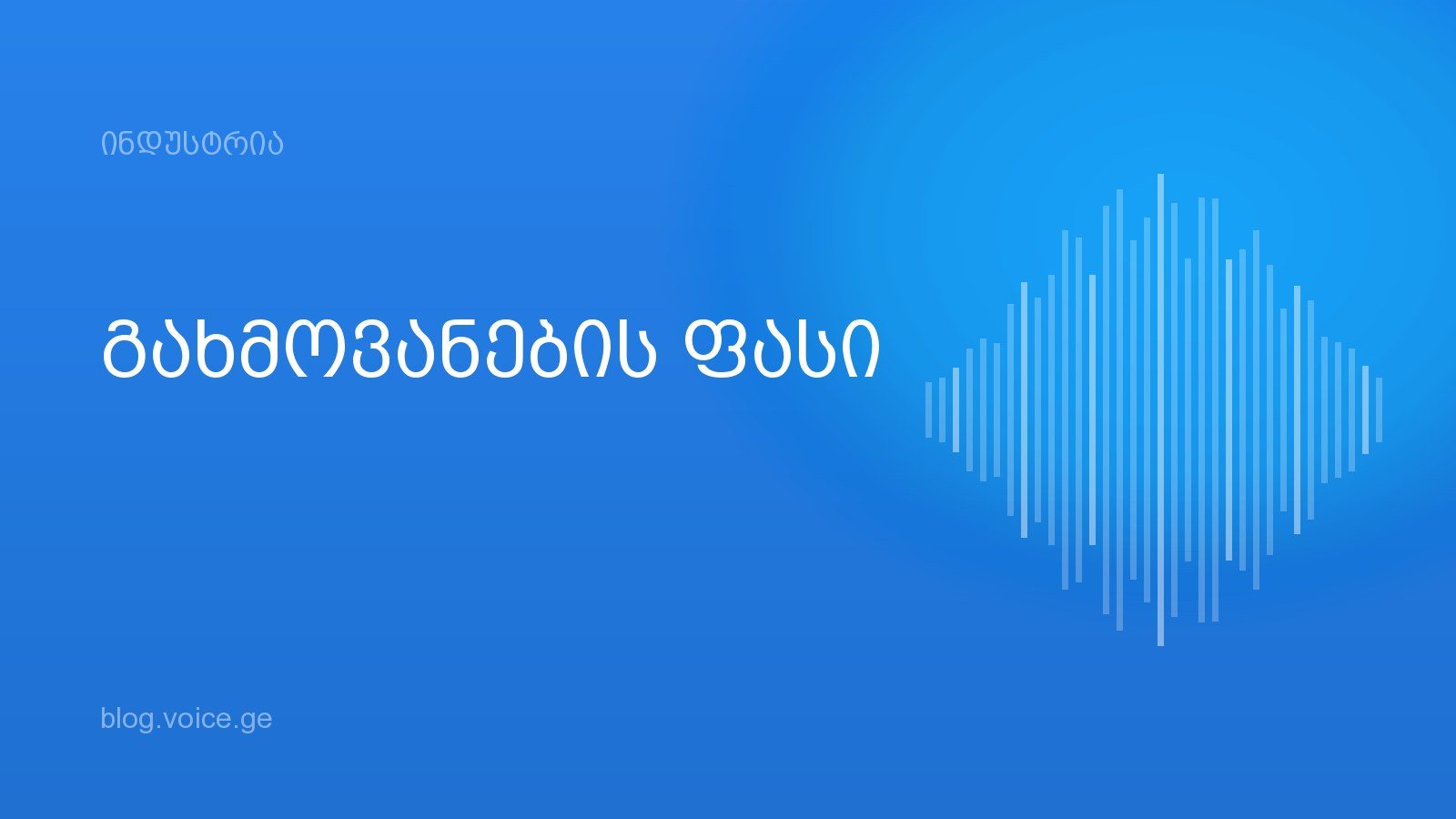 გახმოვანების ფასი